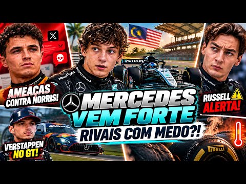 ANTONELLI ASSUSTA RIVAIS COM NOVA MERCEDES! NORRIS AMEACADO POR ARGENTINOS! RUSSELL FAZ ALERTA