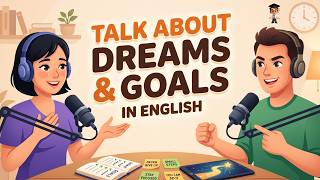 English Podcast For Easy English in Daily Life | Learn English Fast | Talk About Dreams and Goals