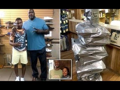 Shaq Buys Specialized Shoes FOR KID With Size 18 foot