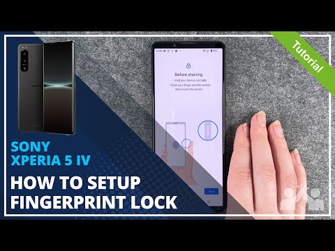 Sony Xperia 5 IV- How to set up Fingerprint • 📱 • 👆🏼 • 🔐 • Tutorial