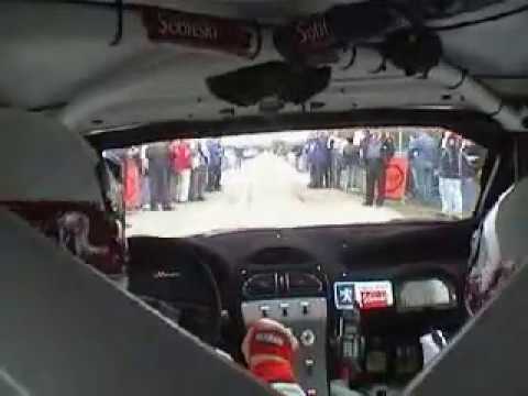Rajd Warszawski 2001 - Peugeot 206 WRC - Hołowczyc - onboard SS1