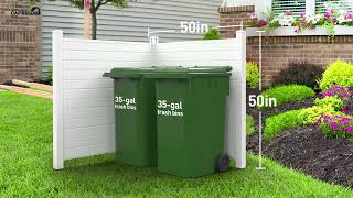 Perfect to Hide Air Conditioning Units & Trash Bins