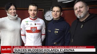 Wideo1: Sukces młodego kolarza z Leszna - Kacper Mizuro w Radiu Elka