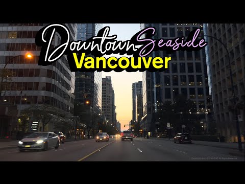 Vancouver Downtown Seaside Summer Walk 🇨🇦 BC, Canada, Virtual Walking Tour, Canada Travel, 4K HDR