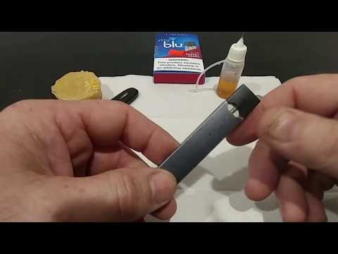 Part of a video titled How to Refill your JUUL Vape Pods [Closed Caption] - YouTube