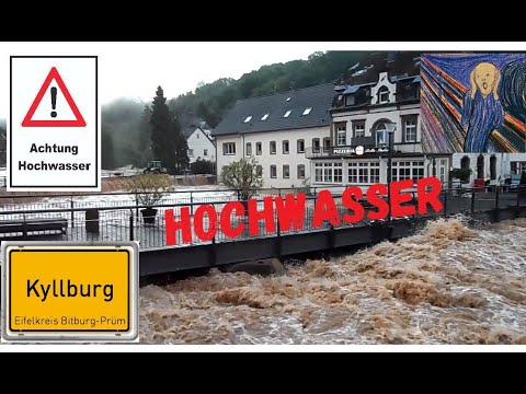 "Land unter" in Kyllburg - Das Jahrhunderthochwasser ​😱🌊​ an der Kyll 14./15.07.2021