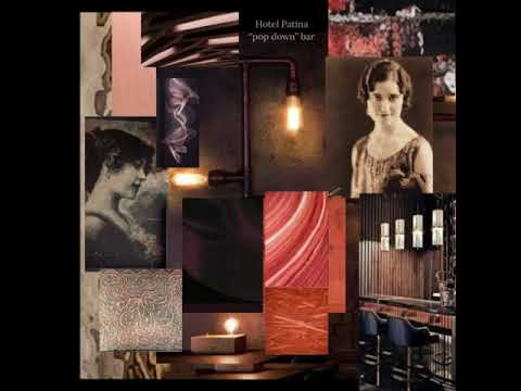 Hotel Patina interior design project presentation by Wendy Clare