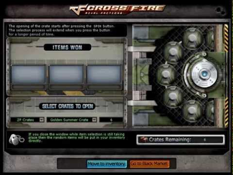 CrossFire NA - Ultimate Golden crates Blackmarket (IAS, Dual colt & M200 Cheytac Ultimate golden)