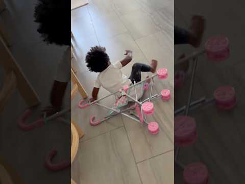 Dad catches daughter pushing little sister into a chair and this happened #shorts
