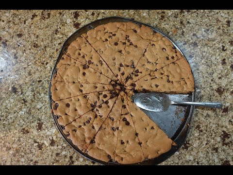 Giant Chocolate Chip Cookie Cake | Cooking with Pantry Staples | Homemade | Kids in the Kitchen