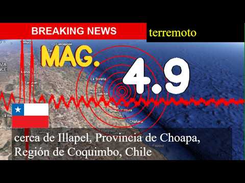 😱🚨 Terremoto cerca de Illapel, Provincia de Choapa, Región de Coquimbo, Chile actualizaciones en viv