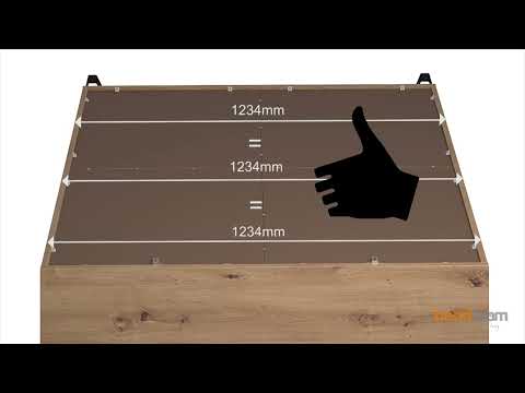 Montage eines Rückwandstabilisators - trendteam Möbel Tutorial