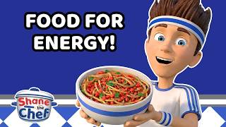 Food for Energy! ⚡🍌 | Healthy Eating Cartoons for Kids | Shane the Chef