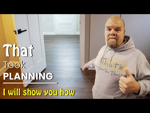 Here's How I PLAN A LAYOUT for Vinyl Plank Flooring | NO TRANSITIONS