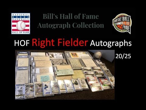 53) PC Showoff: My HOF Right Fielder Autograph Collection - 20 Hall of Famers