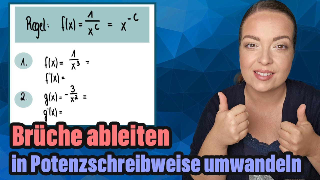 Einfach ableiten: Brüche mit x im Nenner in Potenzschreibweise & Potenzregel