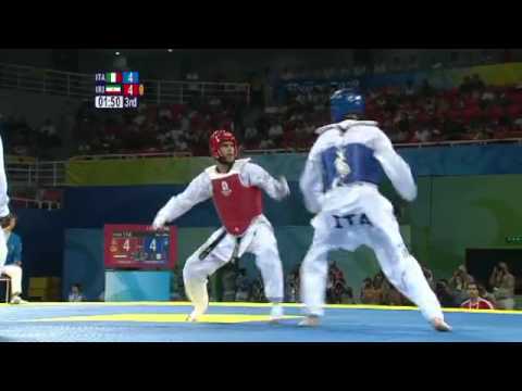 YouTube   TAEKWONDO  80KG MEN ITA VS  IRI   FINAL