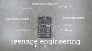 Video thumbnail for Teenage Engineering - PO-32 Tonic (for Moog Audio) by Knobs