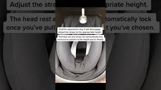 Adjusting your baby capsule harness height: Cybex Cloud Q (Australian Standard)