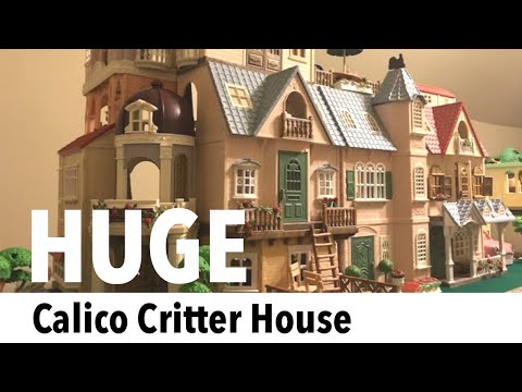 HUGE Mansion, Calico Critters Red Roof Home + Deluxe Celebration + Cottage +More! Sylvanian Families