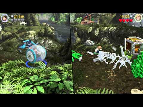 LEGO Jurassic World Co-op pt21 - Gyrosphere Ride Mayhem