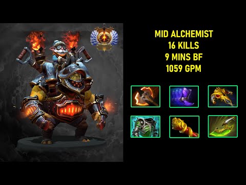 Mid | Alchemist | 9 MINS BATTLEFURY | 1059 GPM (0143)