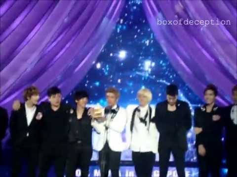 Superjunior's speech for winning Best Album of the Year @ MAMA2011SG