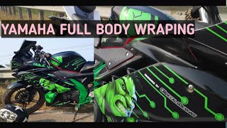 yamaha r15 v2 full body wrapping || stickering only Rs 2400