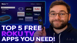 Top 5 FREE ROKU TV STREAMING Apps You NEED!