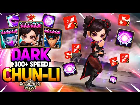 First Pick 300+ SPD DARK CHUN-LI - Summoners War