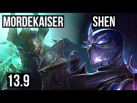 MORDEKAISER vs SHEN (TOP) | 8/0/5, Legendary | KR Master | 13.9