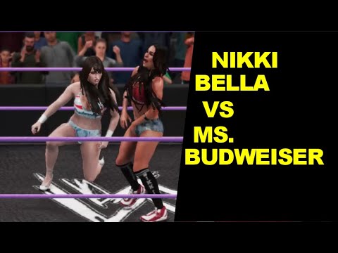 WWE 2K18 Ms. Budweiser vs Nikki Bella - Extreme Rules Knockout