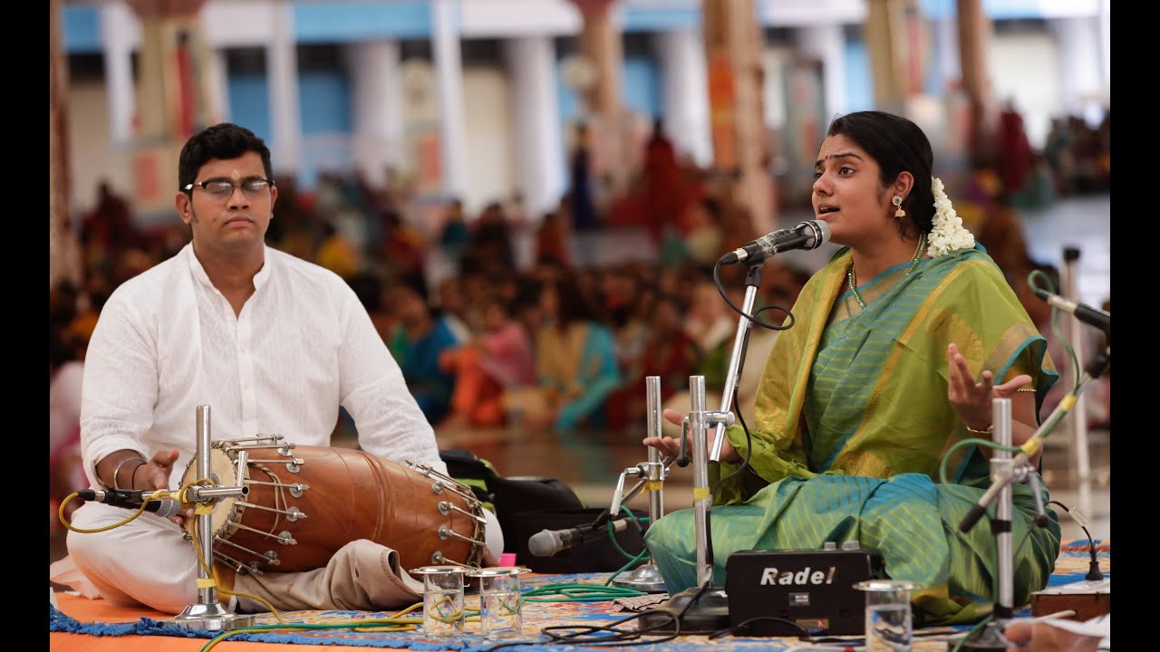 Tamil Nadu Devotees Parthi Yatra, Day 1 || Vidhya Kalyanaraman Vocal Concert - 12 Apr 2016