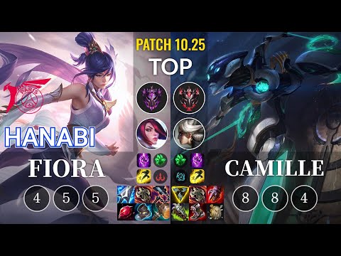 TLN Hanabi Fiora vs Camille Top - KR Patch 10.25