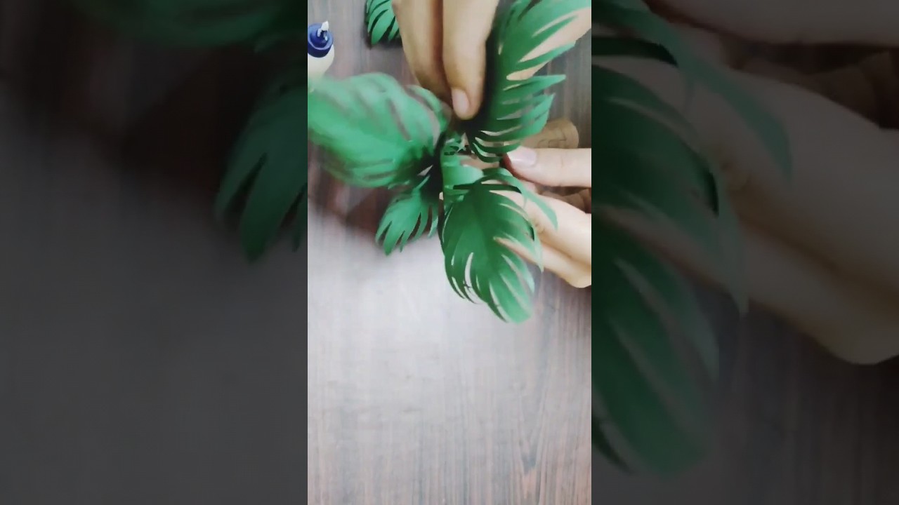 Easy Palm Tree From Paper | Diy Paper Fake Plant