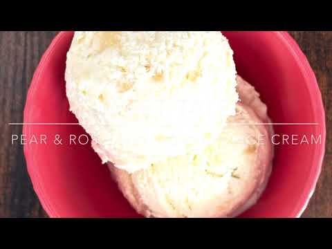 PEAR & ROSEMARY NO-CHURN ICECREAM RECIPE