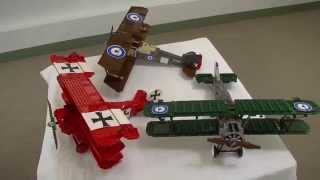 Lego Comparison Video - Red Baron 10024, Sopwith Camel 3451 & 10226