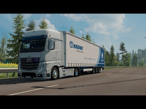 ETS 2 1.32 - ProMods 2.31 - Mercedes Actros MP4 1845 Low Deck - Trip: Kalmar - Oslo