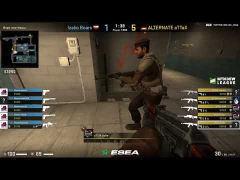 [RUSSIAN] ESEA MDL SEASON 30 EUROPE IZAKO BOARS VS ALTERNATE ATTAX | TRAIN | CSGO 2019