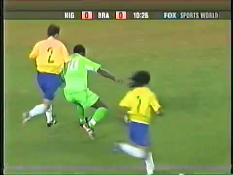 Nigeria vs Brasil 2003 - International Friendly - Full game - English audio.