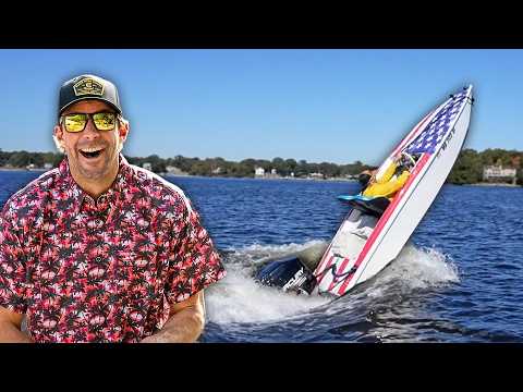 I put a 250hp outboard on my 12ft boat