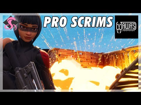 Playing Pro Scrims With Team WaWa - Fortnite Battle Royale