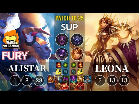 SN Fury Alistar vs Leona Sup - KR Patch 10.25