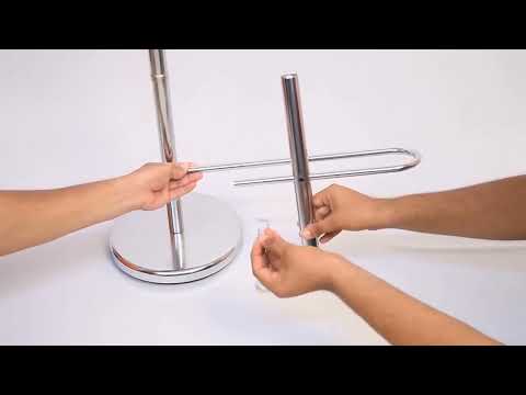 Free standing rack silver metal coat stand fa002, for office