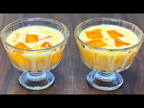 Mango Souffle Recipe | Easy Mango Dessert Recipe | Eggless Dessert