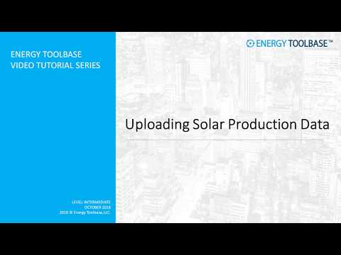 Uploading Solar Production Data
