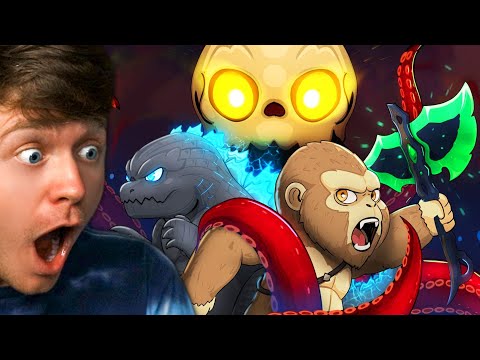 BABY GODZILLA & BABY KONG vs SKULL KRAKEN! (Reaction)