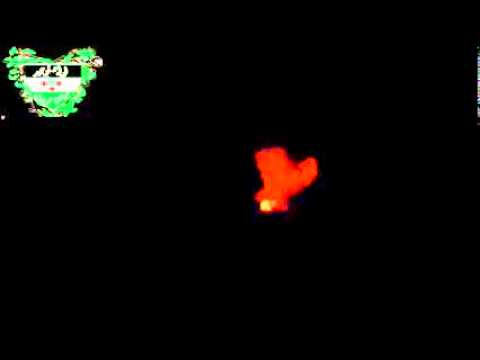 آثار استهداف وتدمير دبابة لقوات النظام على حاجز سكاكة على طريف اللواء 52 في ريف درعا