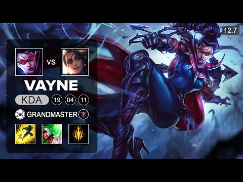 Vayne vs Samira ADC - KR Grandmaster - Patch 12.7 Season 12
