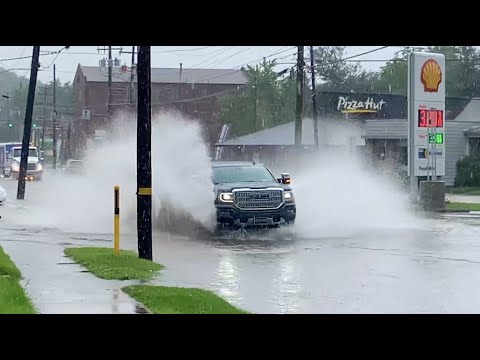 Flooding In Downtown Butler Creates A Competition Of Who is The Baddest And Bravest With Some Losers